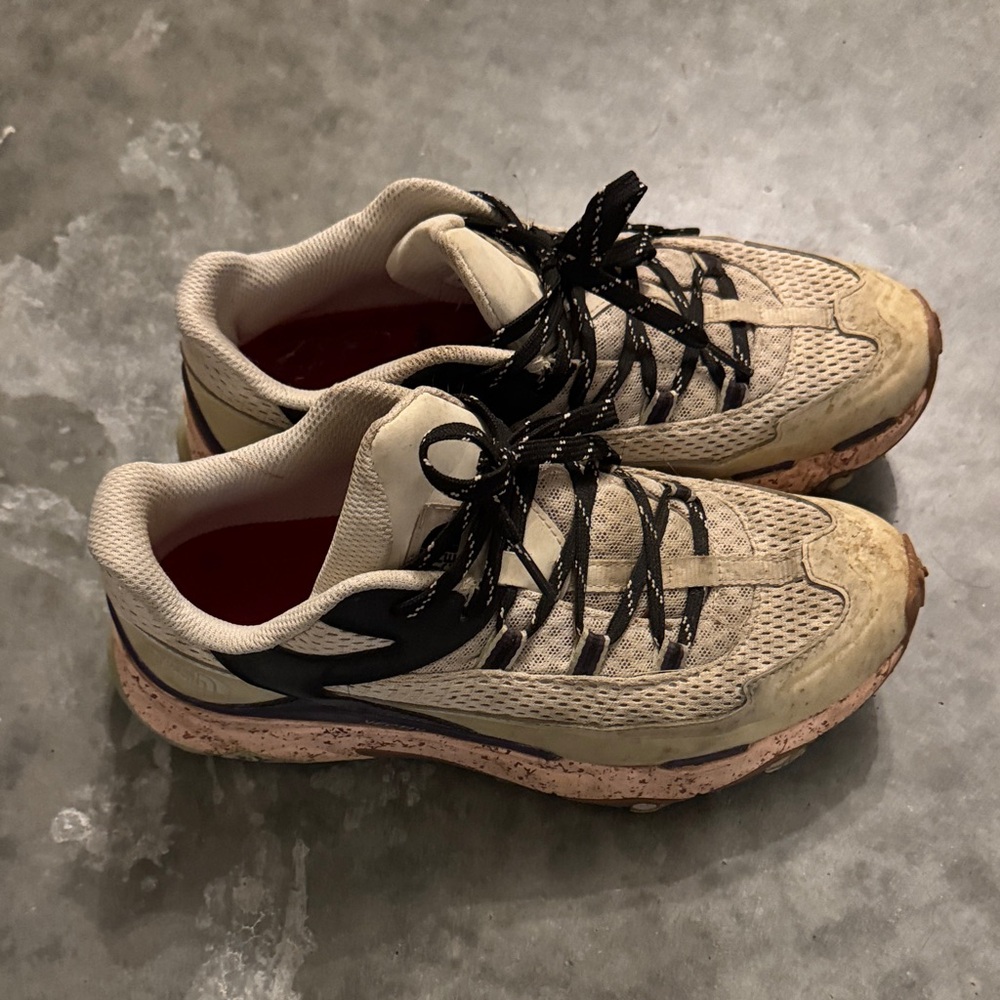 The North Face Beige and Black Athletic Shoes